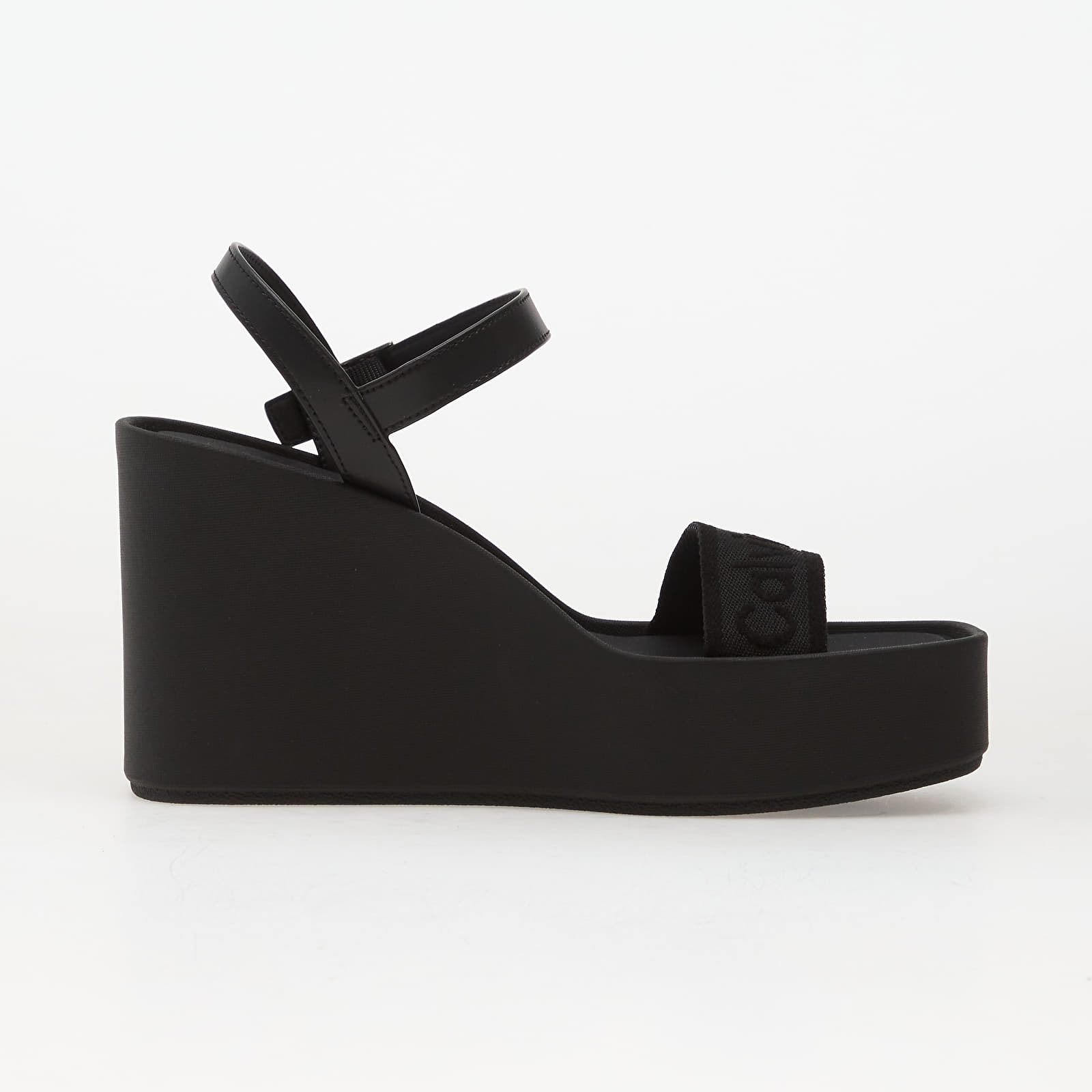  Sandale Calvin Klein Wedge 70 Sandal Webbin Black