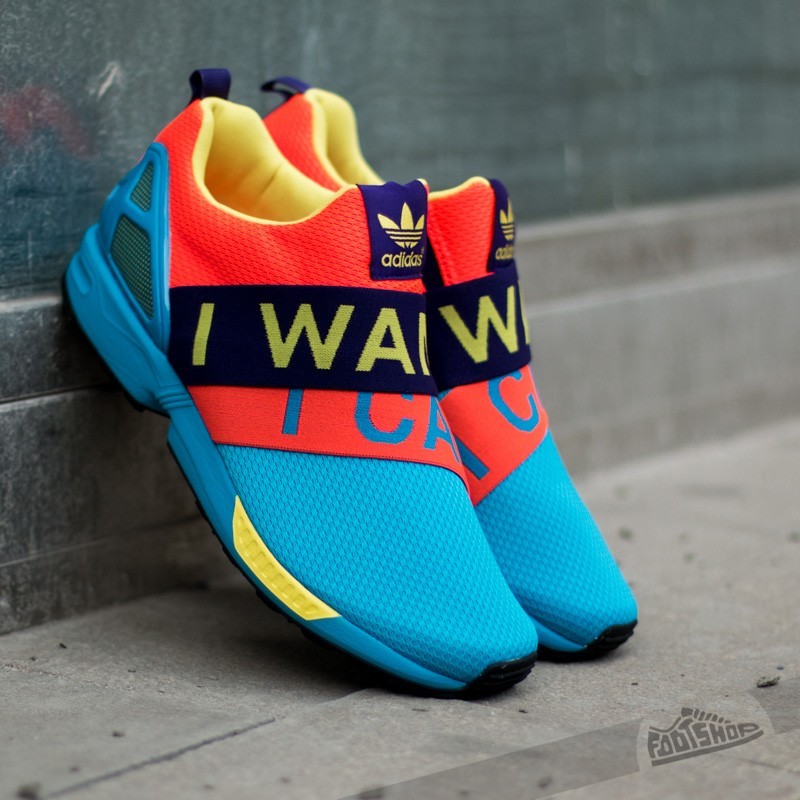 adidas ZX Flux Slip On Solar Blue2/Solar Red/Collegiate | Footshop