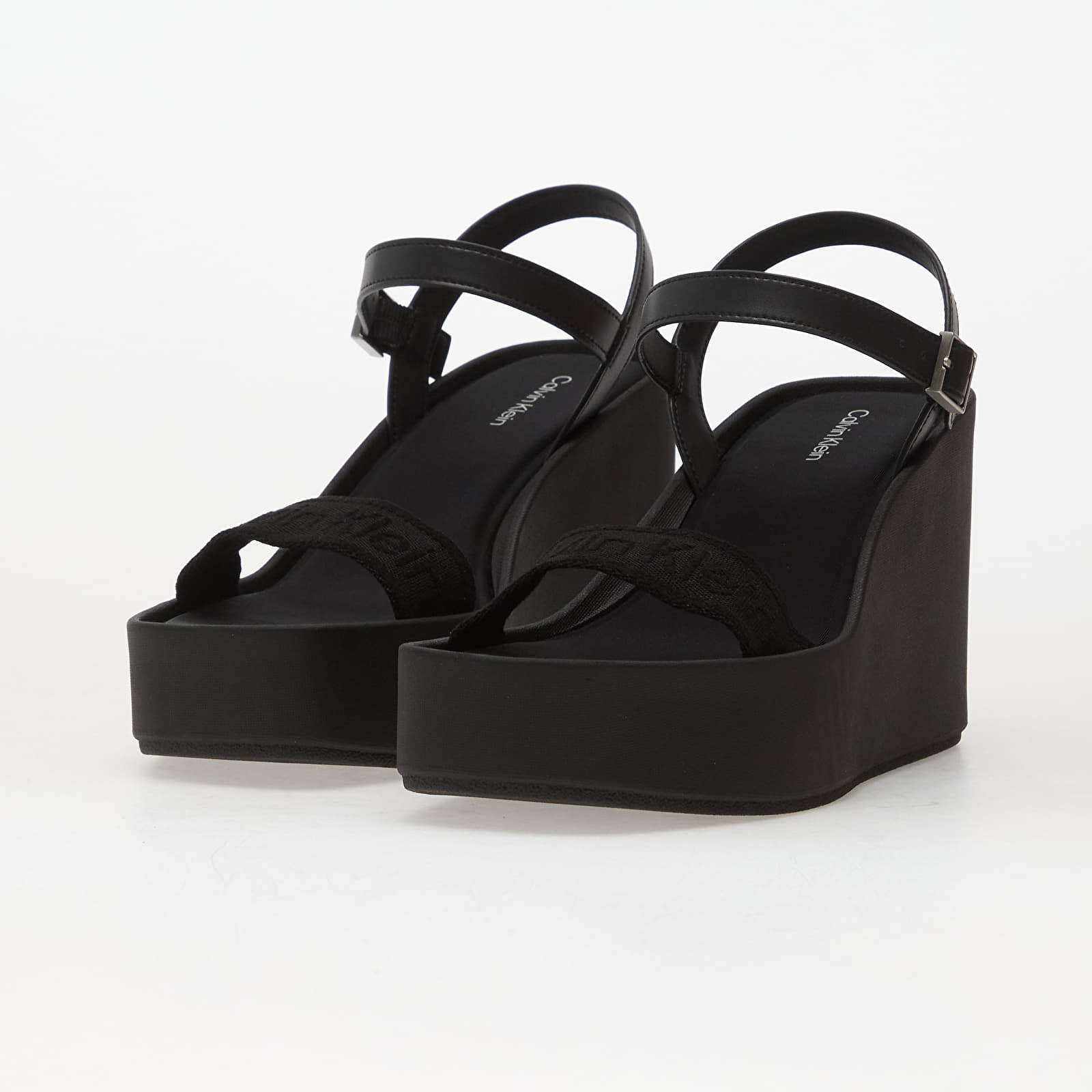  Sandale Calvin Klein Wedge 70 Sandal Webbin Black