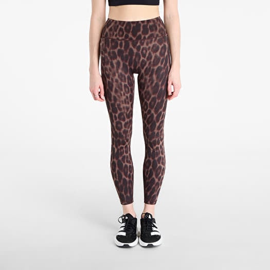 Leggins adidas Optime Power Leopard 7/8 Leggings Black/ Almost Yellow