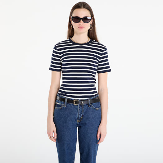 T-Shirt Tommy Hilfiger Slim Cody C-Nk S/S Tee Breton Stripe Dark Night/ Ecru