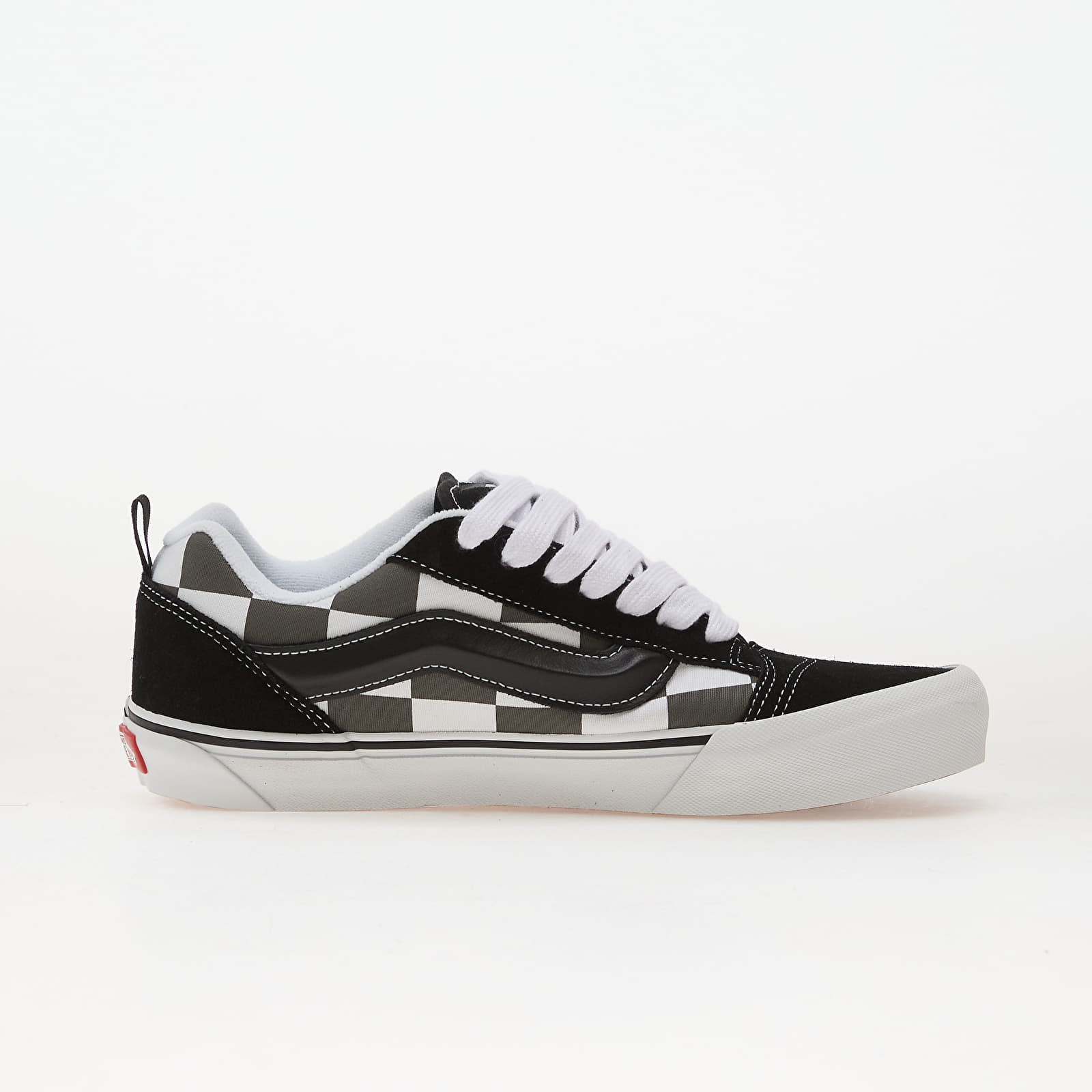 Scarpe uomo Vans Knu Skool Mega Check Gray Black
