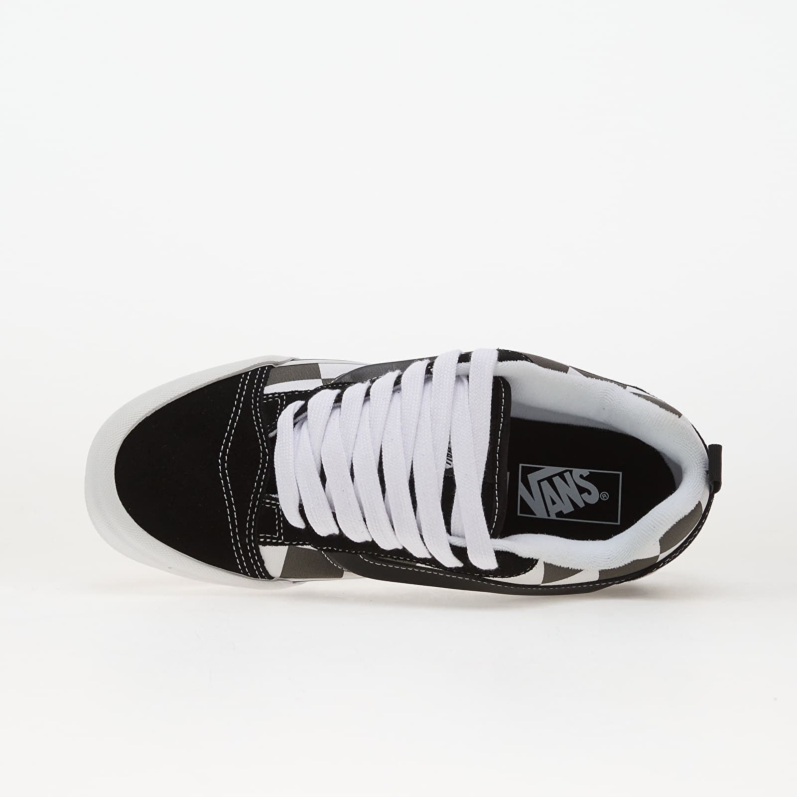 Scarpe uomo Vans Knu Skool Mega Check Gray Black