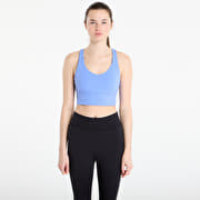 adidas 3 Stripes Studio All Me Light Support Bra Blue Fusion