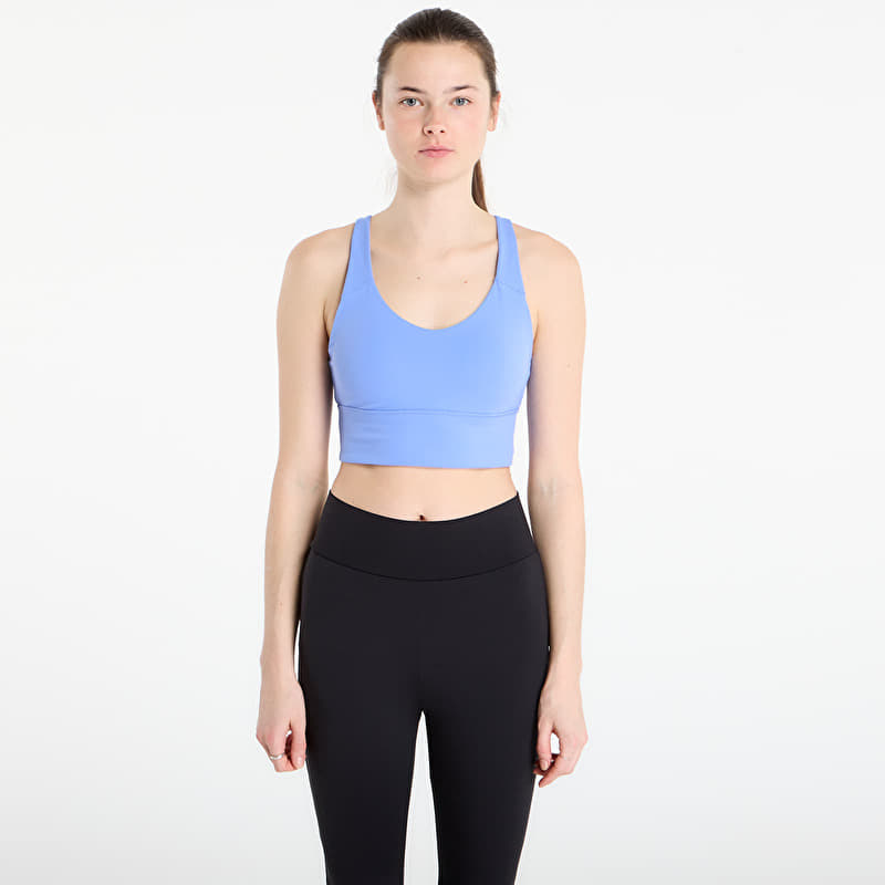 Podprsenka adidas 3 Stripes Studio All Me Light Support Bra Blue Fusion