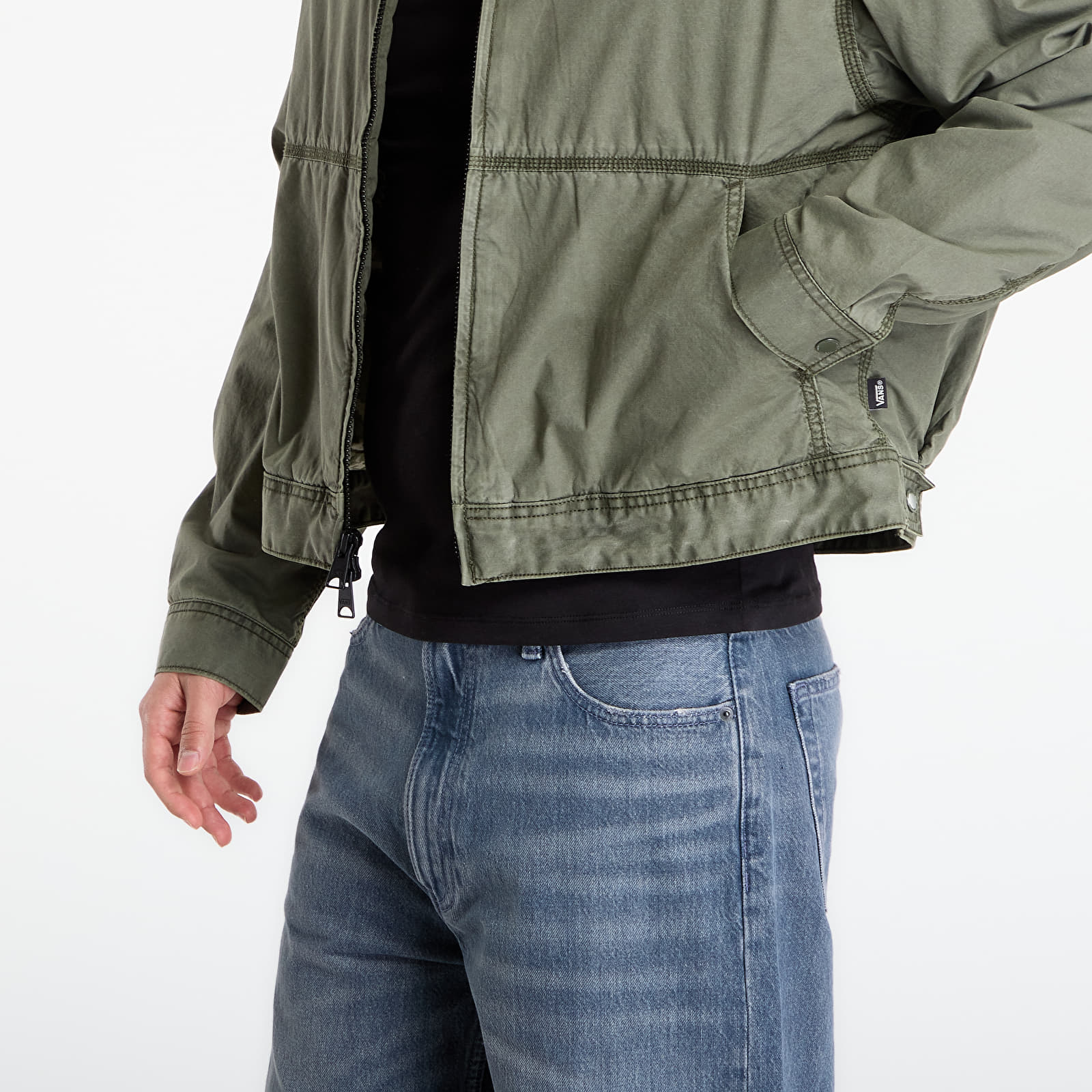 Giacche Vans Cotton Poplin Station Jacket Obsidian