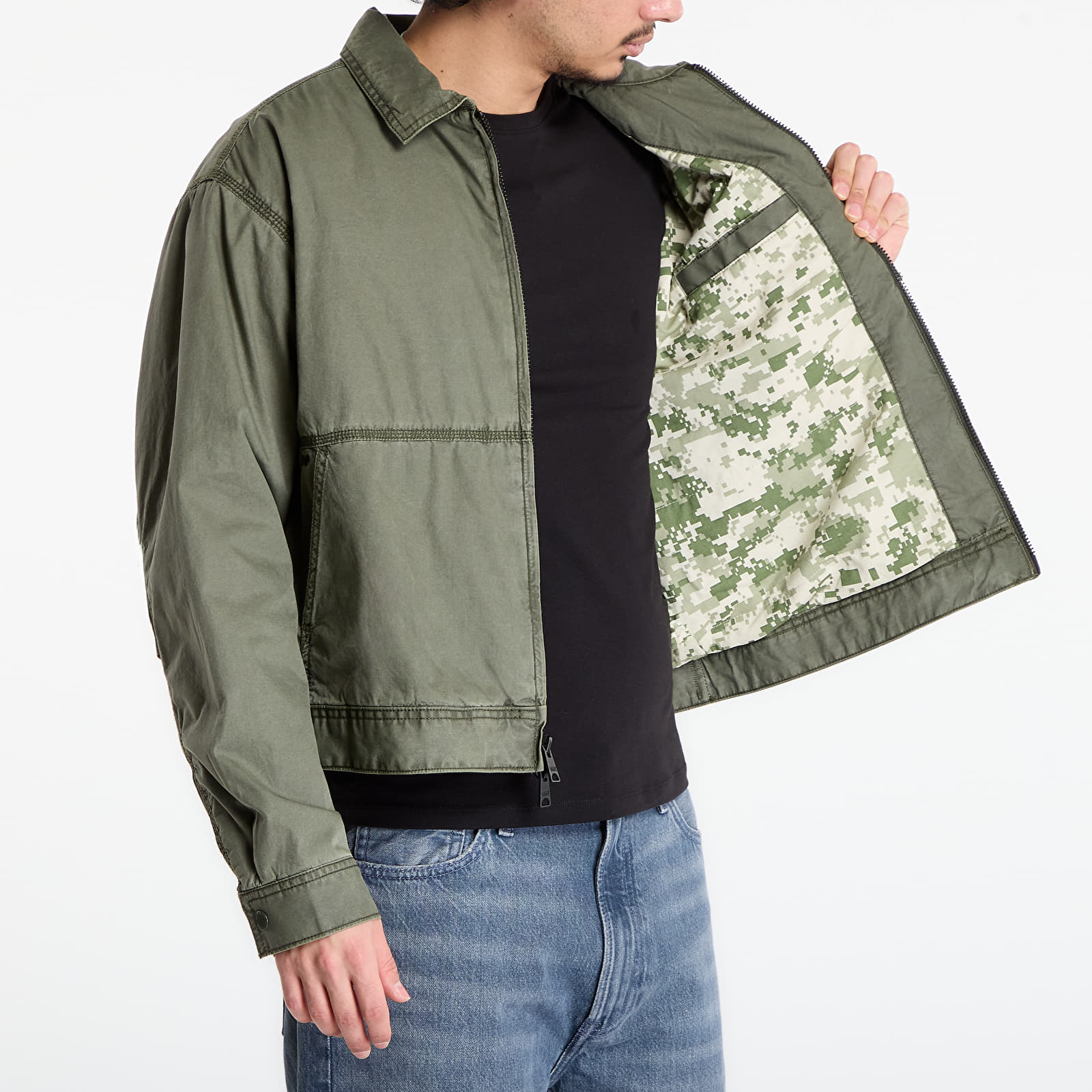 Giacche Vans Cotton Poplin Station Jacket Obsidian