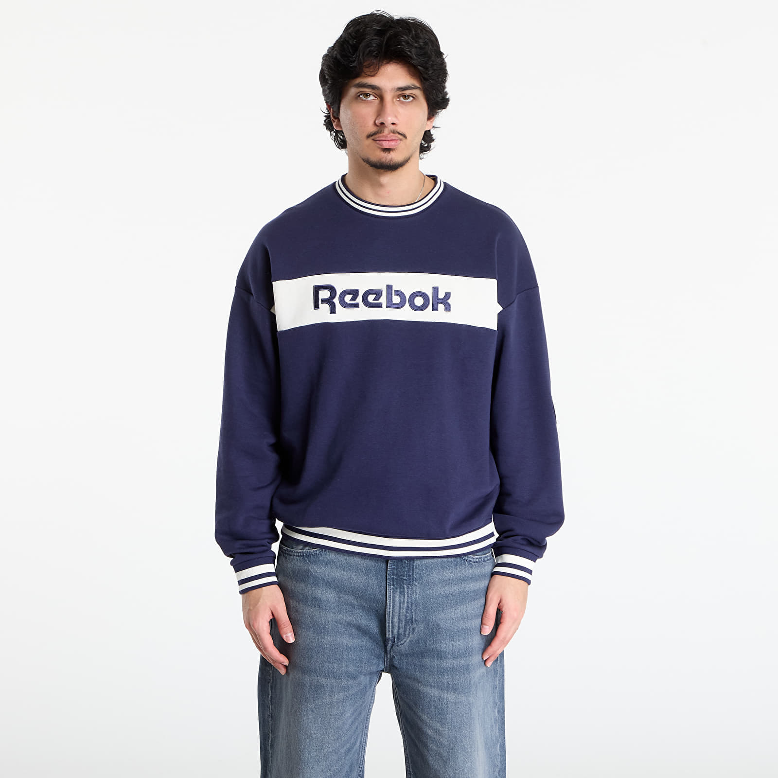 Суитшърт Reebok Lawn Club Crew Sweat Vector Navy XL