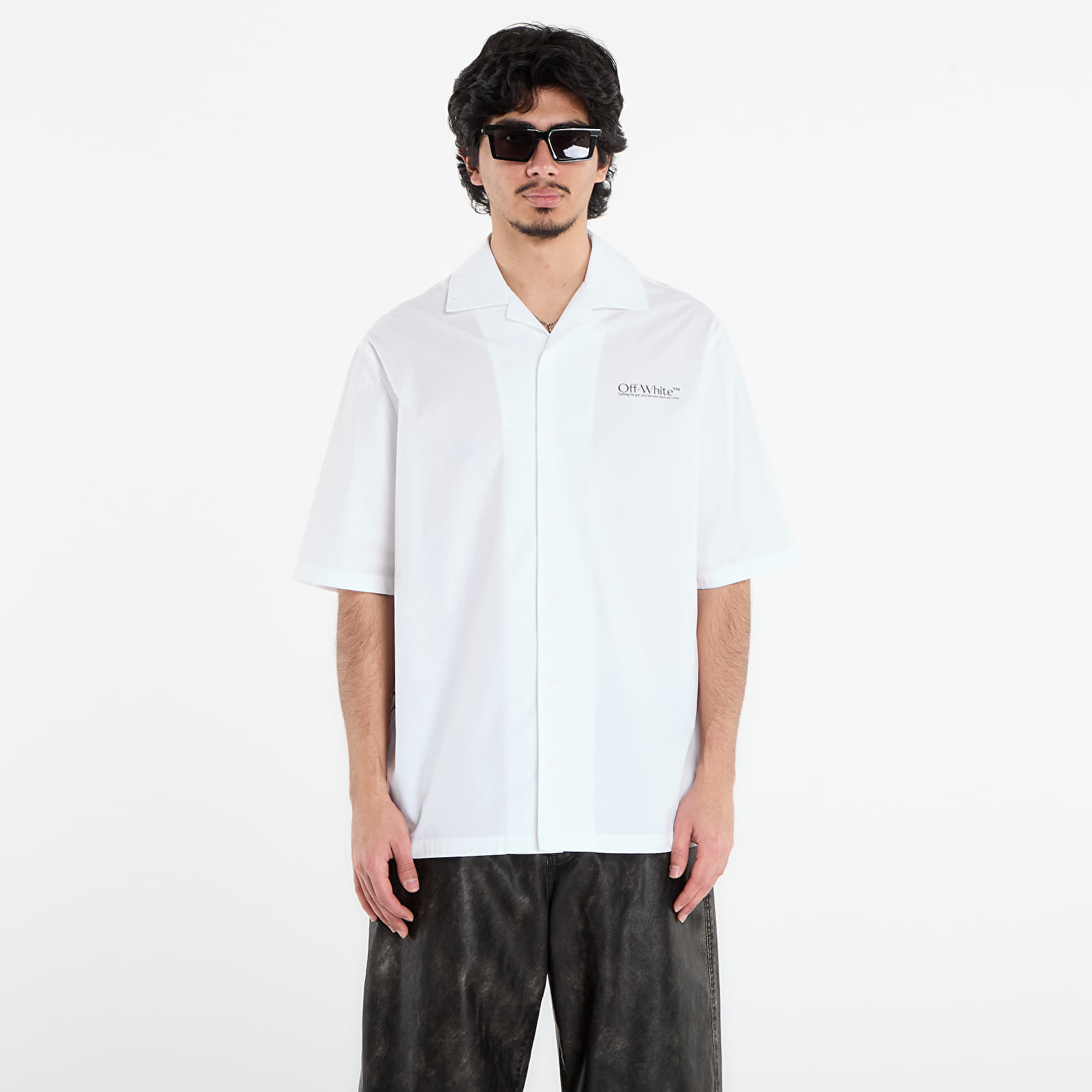Риза Off-White Circle Off Bowling Shirt White XS