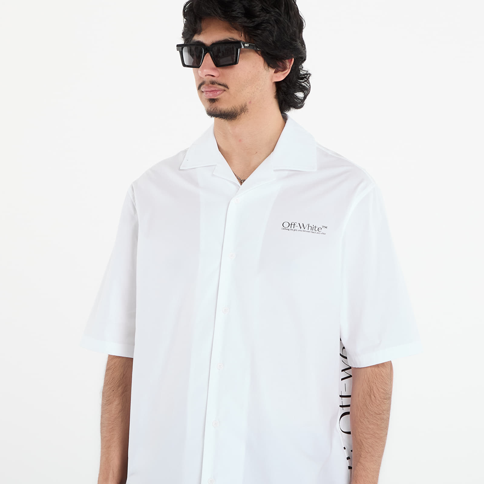 Cămăși Off-White Circle Off Bowling Shirt White