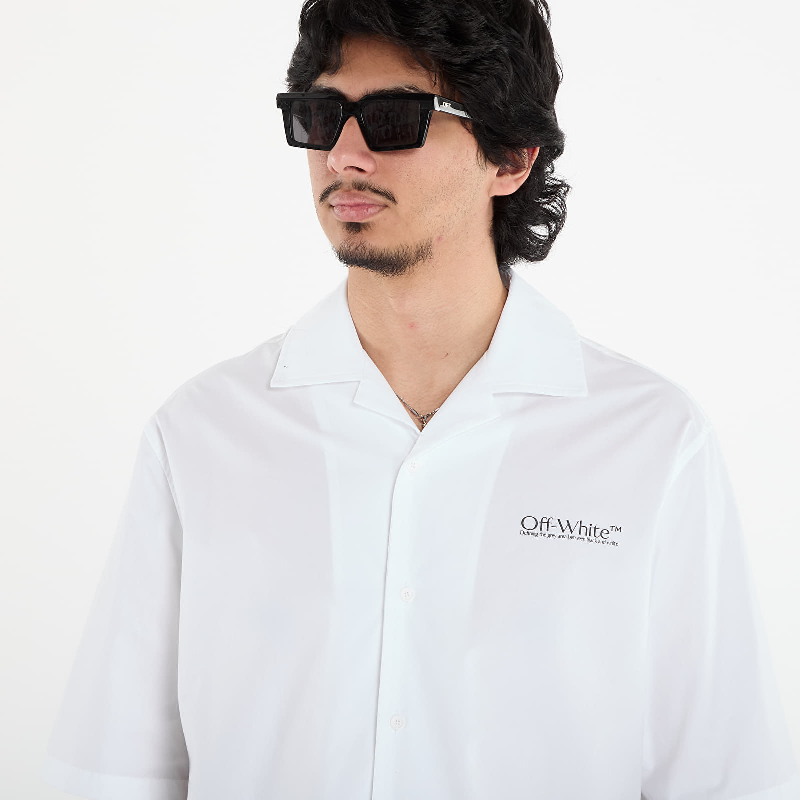 Cămăși Off-White Circle Off Bowling Shirt White