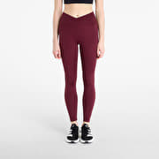 adidas 3 Stripes Studio All Me 7/8 X-Over Leggings Maroon