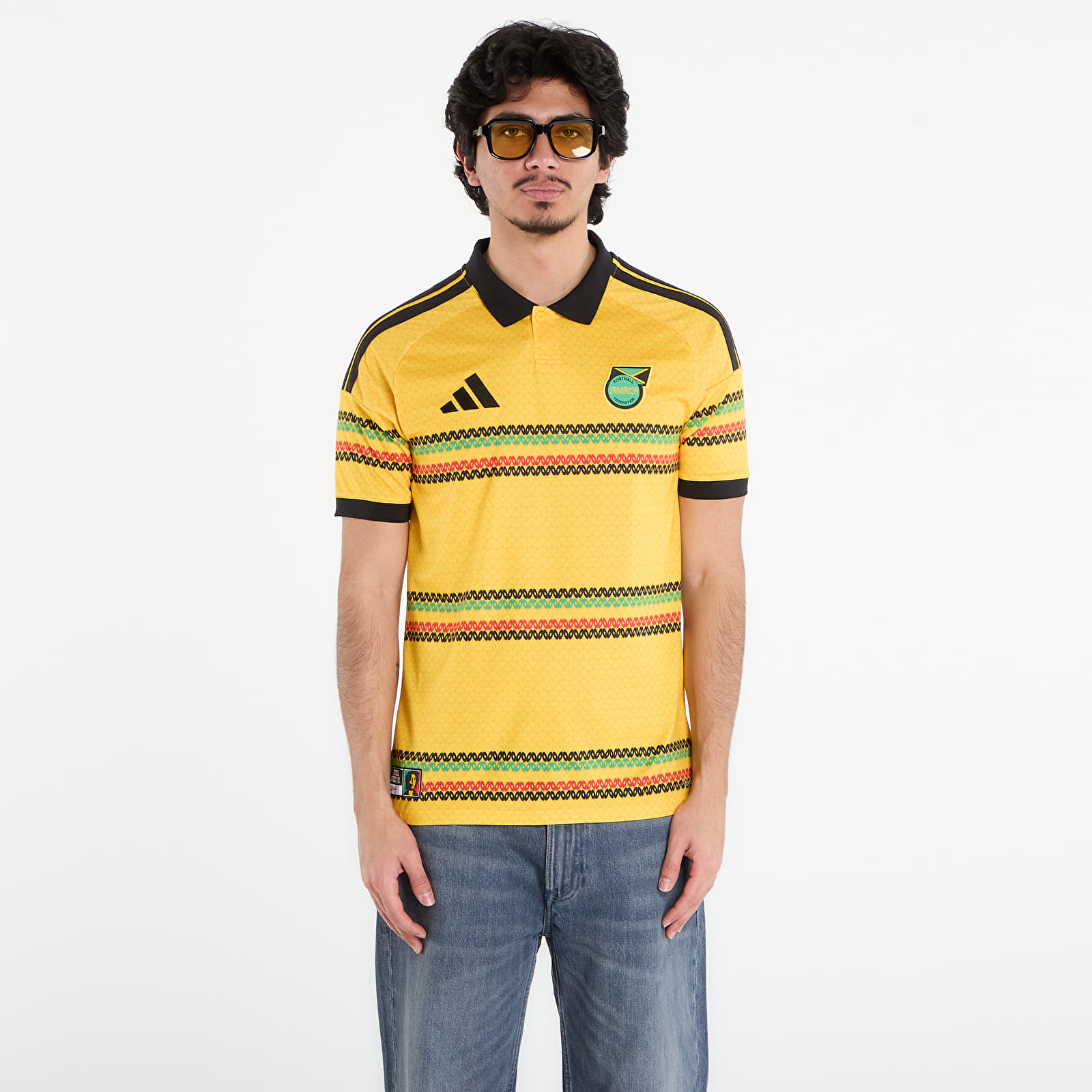 Trikots für Männer adidas Jamaica 26 X Bob Marley Home Jersey Bold Gold