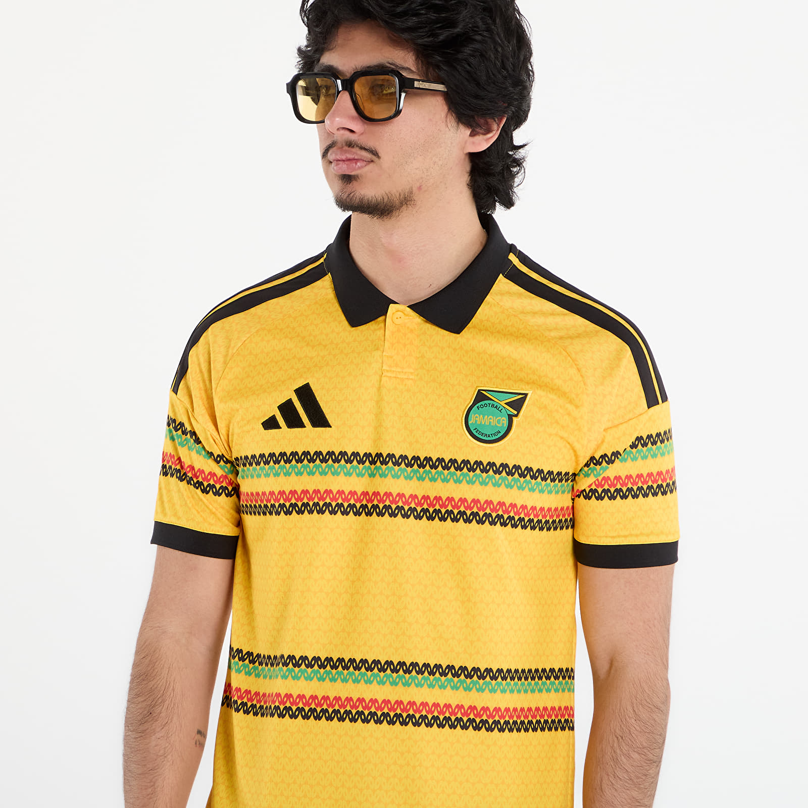 Trikots für Männer adidas Jamaica 26 X Bob Marley Home Jersey Bold Gold