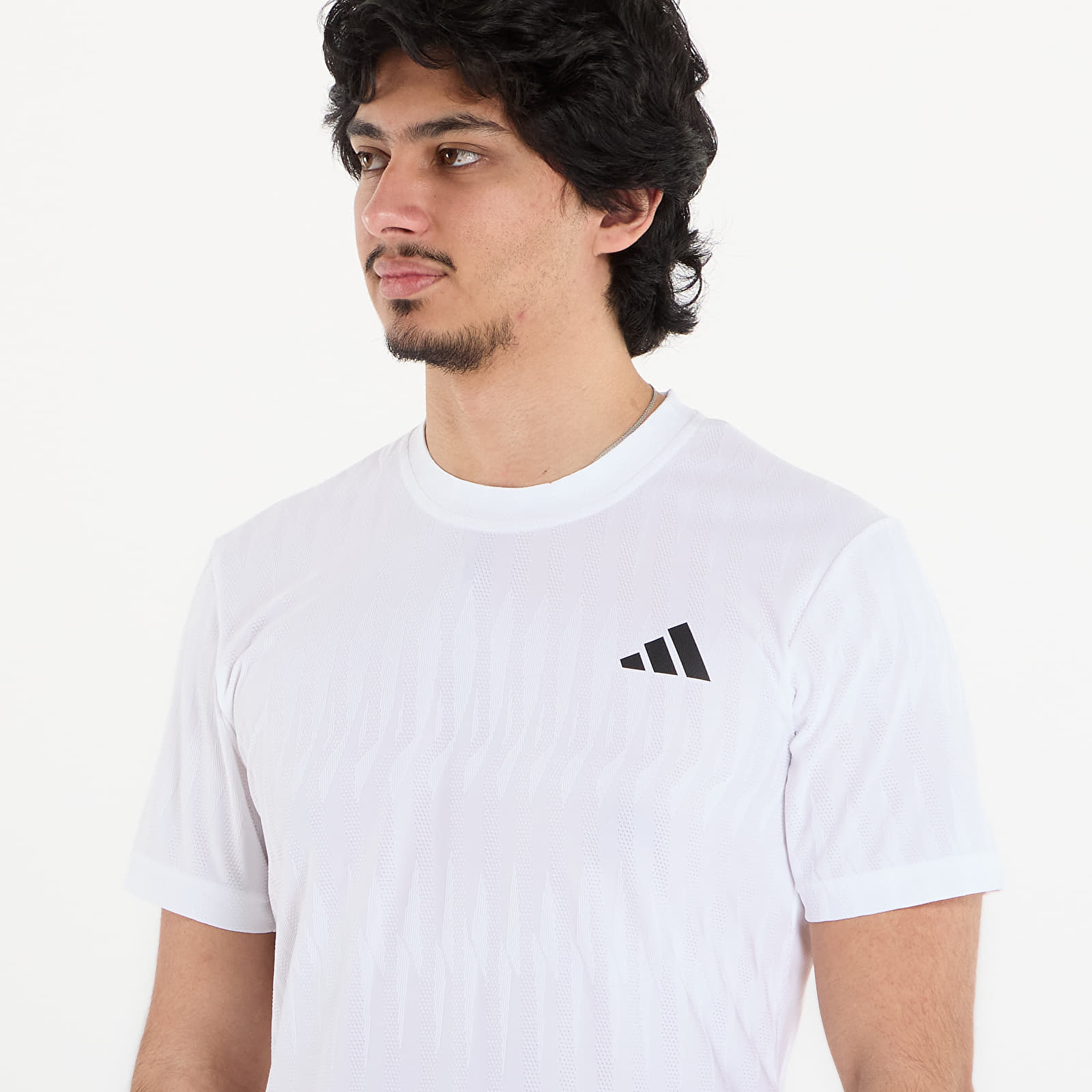 Majice T-shirt adidas Tennis Climacool+ Airchill Freelift T-Shirt White