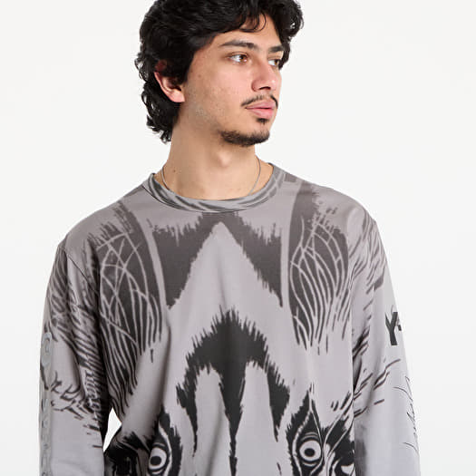 Y-3 Mercedes Wolf Graphic Long Sleeve T Shirt Black | Footshop