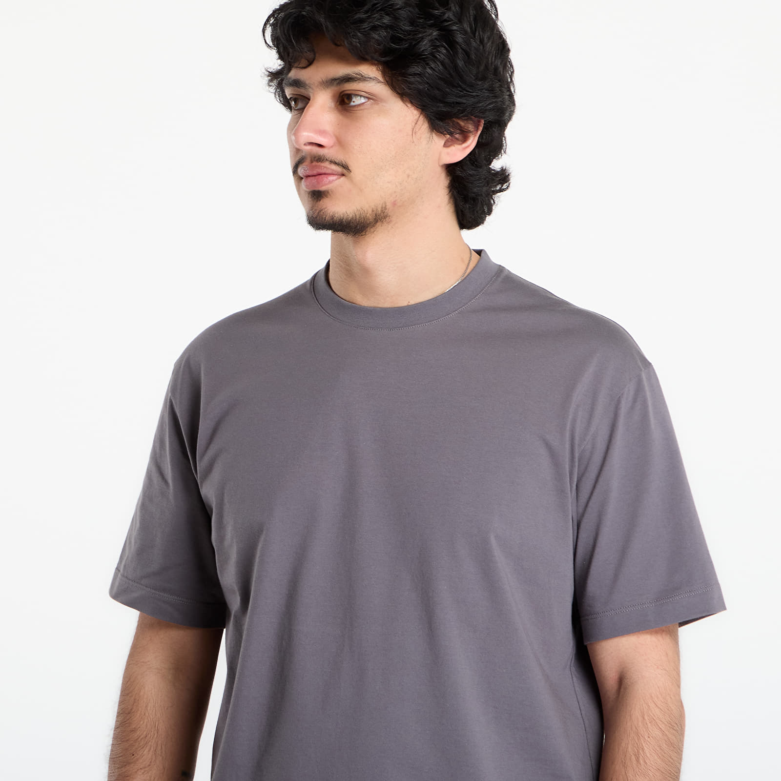 Trička Y-3 Mercedes Logo Stack Short Sleeve T Shirt Granite
