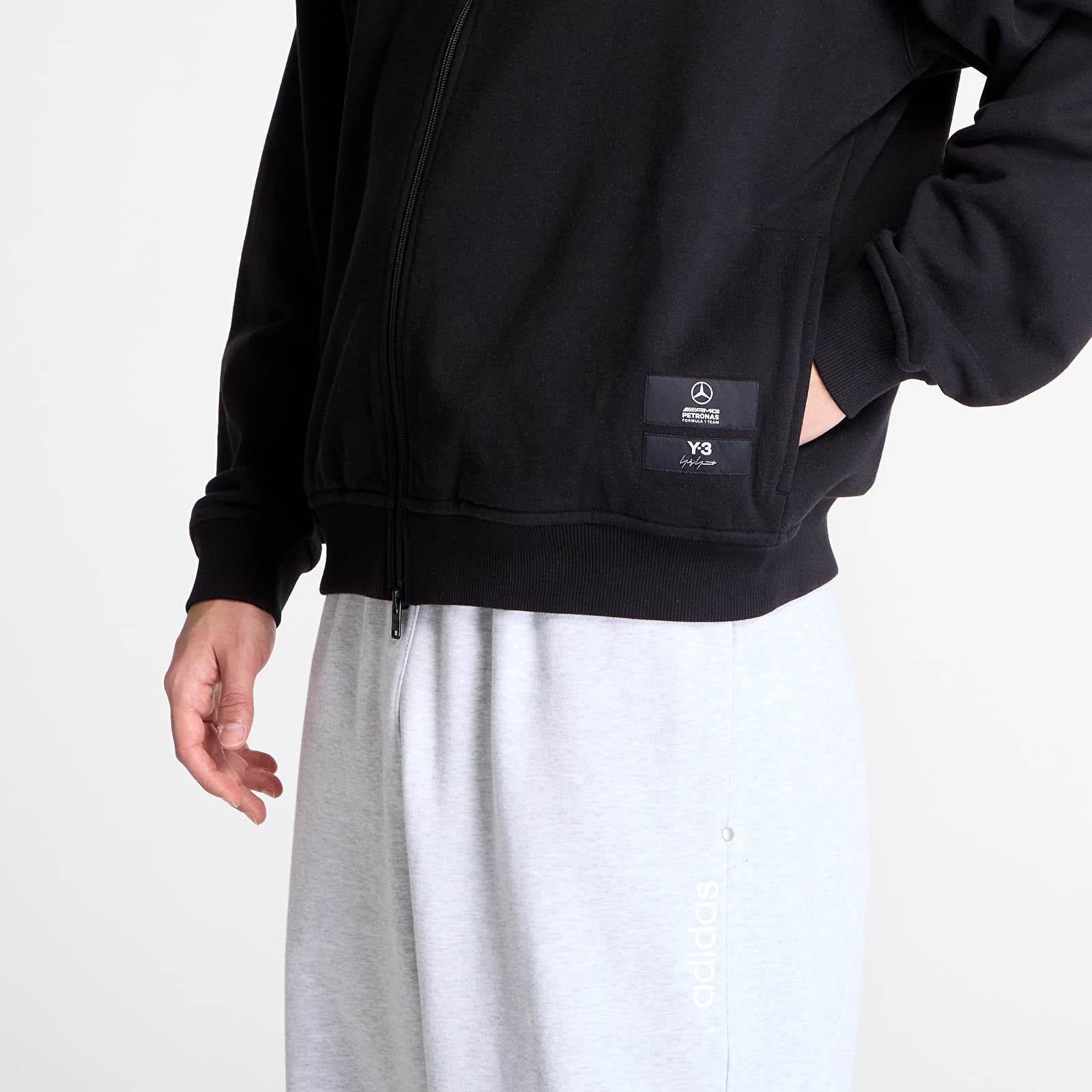 Hoodies och sweatshirts Y-3 Mercedes Zip Hoodie Black