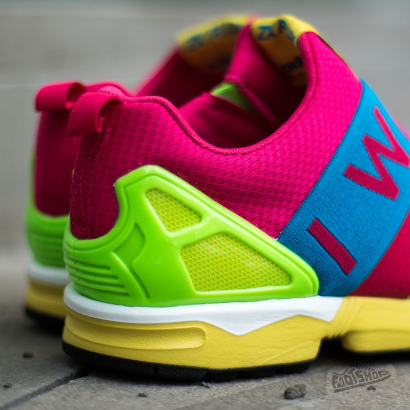 Men s shoes adidas ZX Flux Slip On Solar Green Solar Blue2 Blaze Footshop