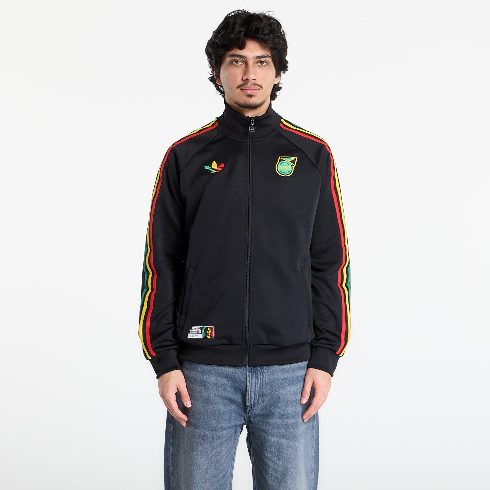 Мъжки суичъри adidas Jamaica X Bob Marley Originals Track Top Black