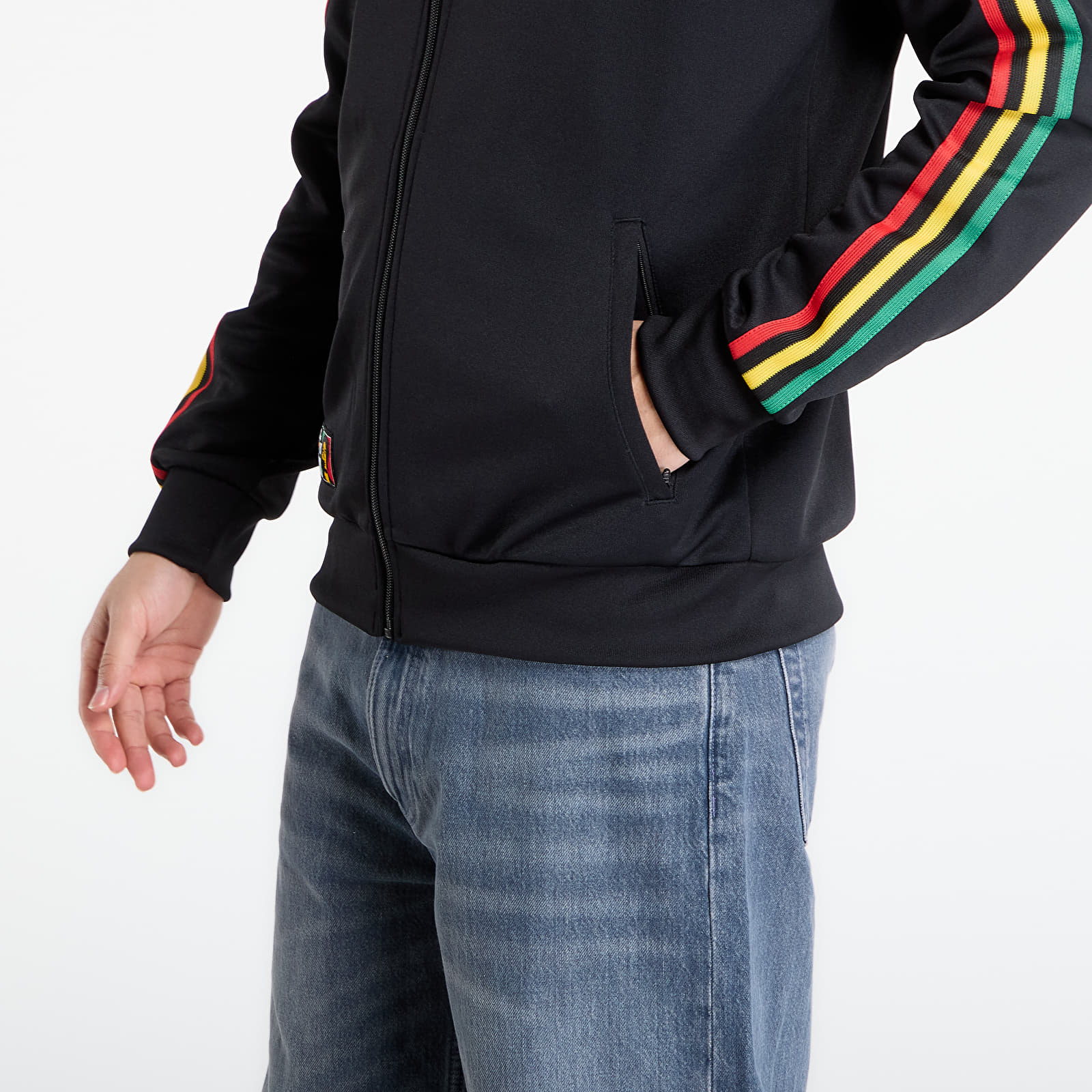 Мъжки суичъри adidas Jamaica X Bob Marley Originals Track Top Black