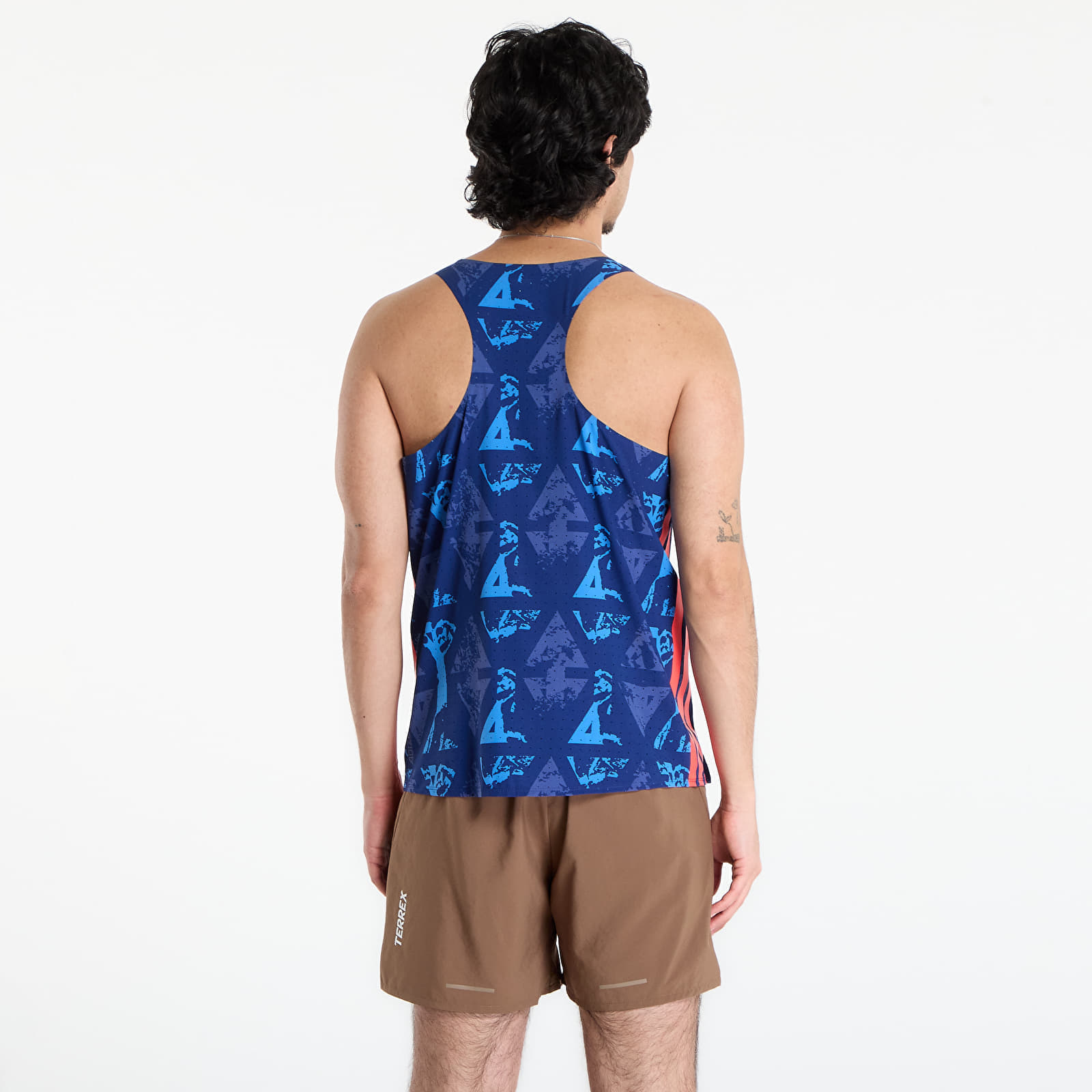  T-shirt Adidas Adizero Labrum Tank Top Dark Blue/ Lucid Red S 