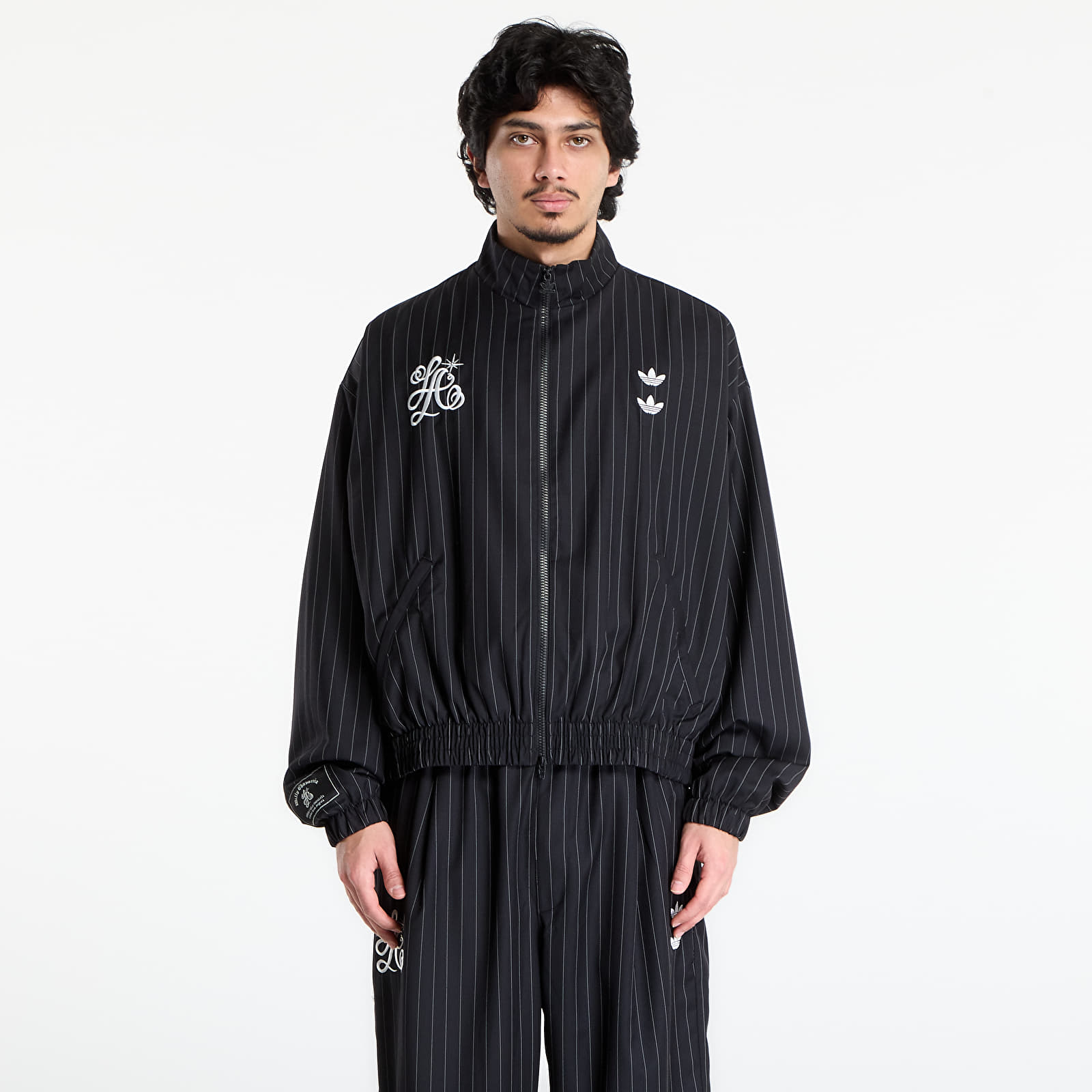 Jakker for menn adidas Chavarria Pinstripe Track Jacket Black/ White