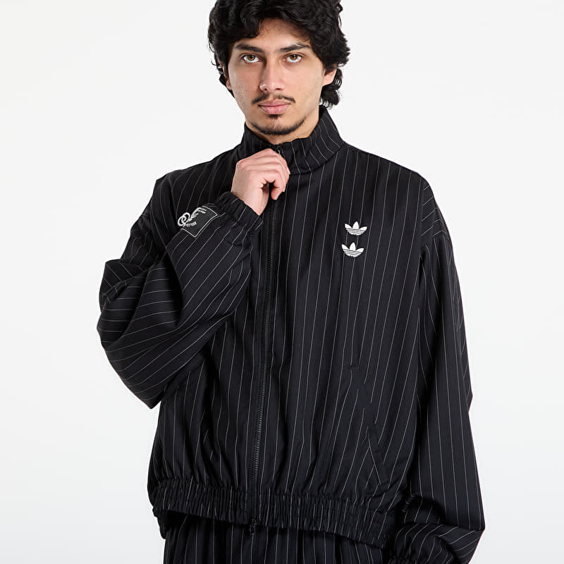 adidas x Willy Chavarria Pinstripe Track Jacket Black/ White