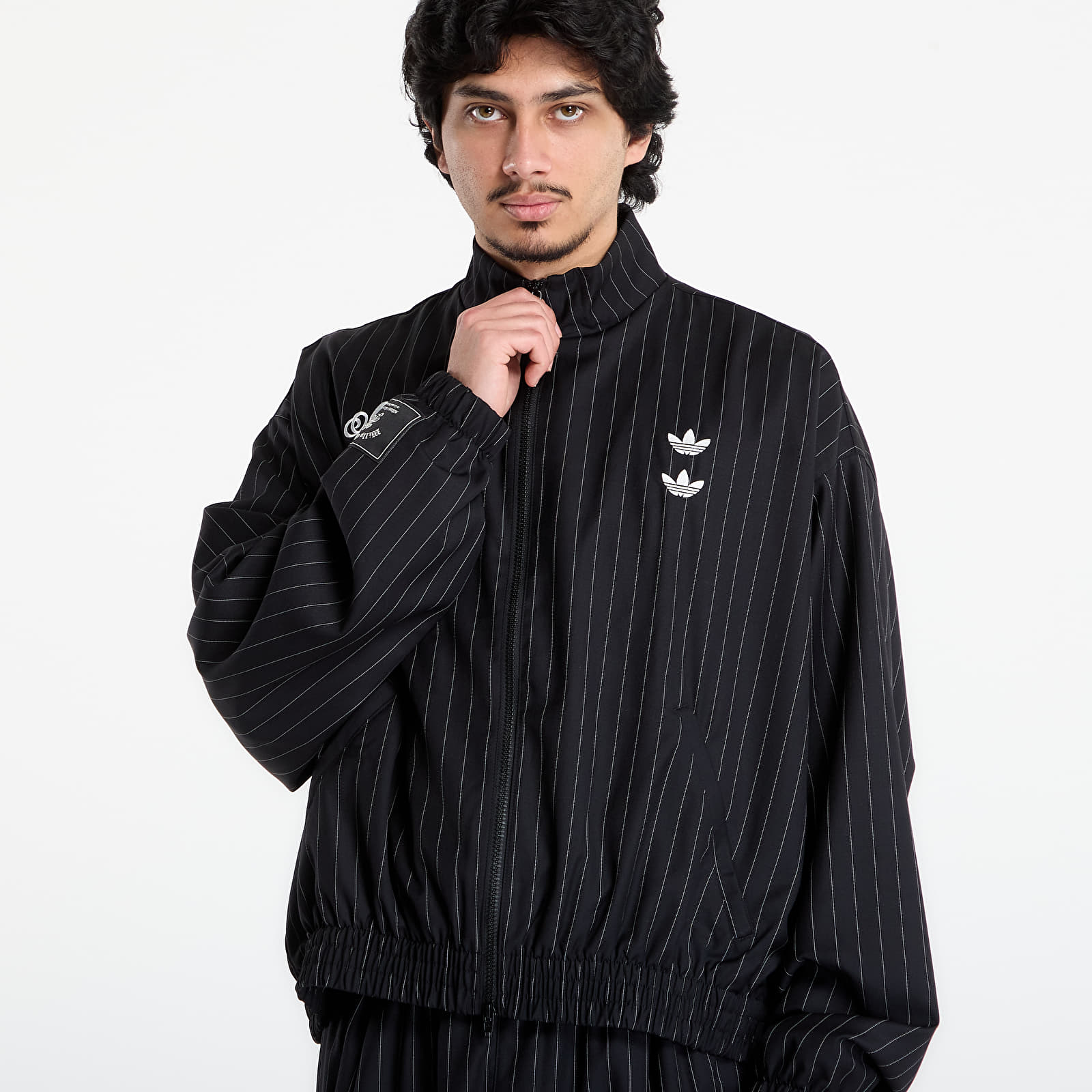 Jakker for menn adidas Chavarria Pinstripe Track Jacket Black/ White