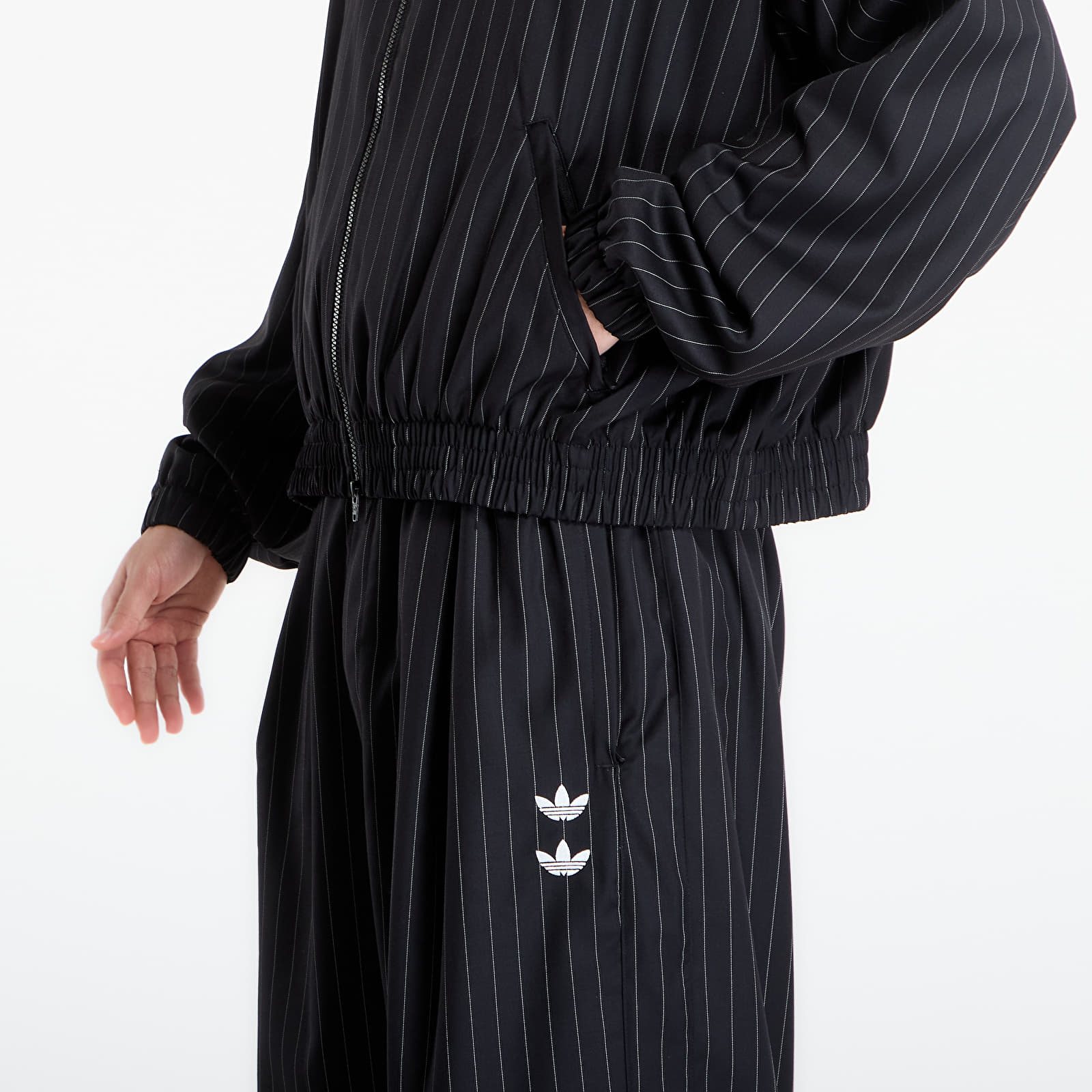 Jakker for menn adidas Chavarria Pinstripe Track Jacket Black/ White