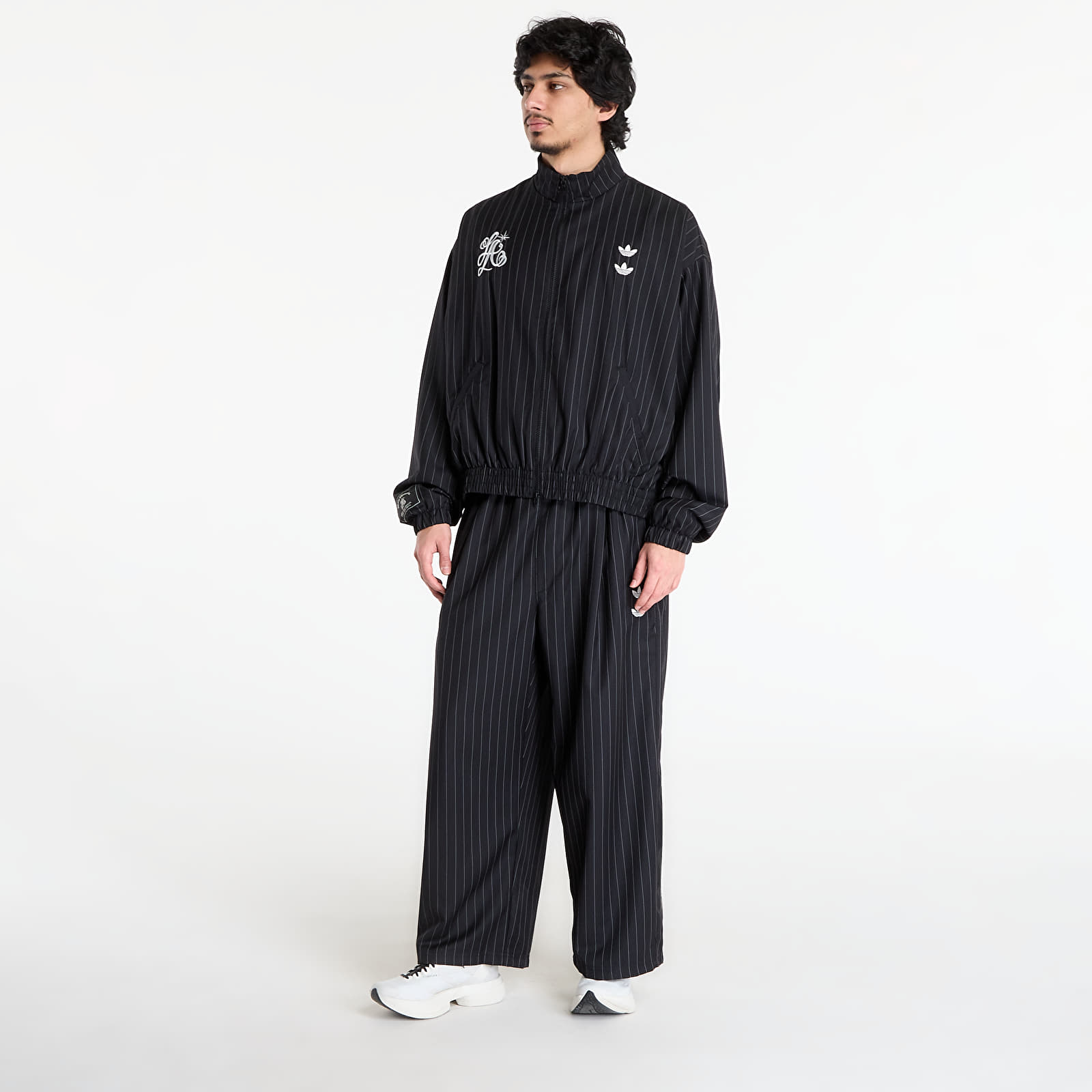 Jakker for menn adidas Chavarria Pinstripe Track Jacket Black/ White