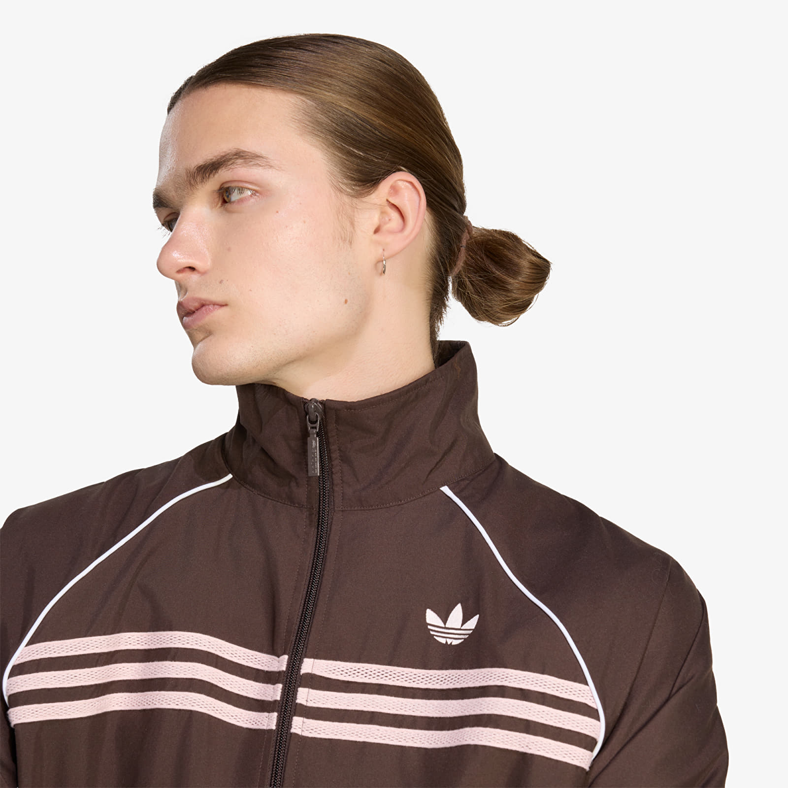 Hettegensere for menn adidas Chest Stripes Track Top Aurora Coffee