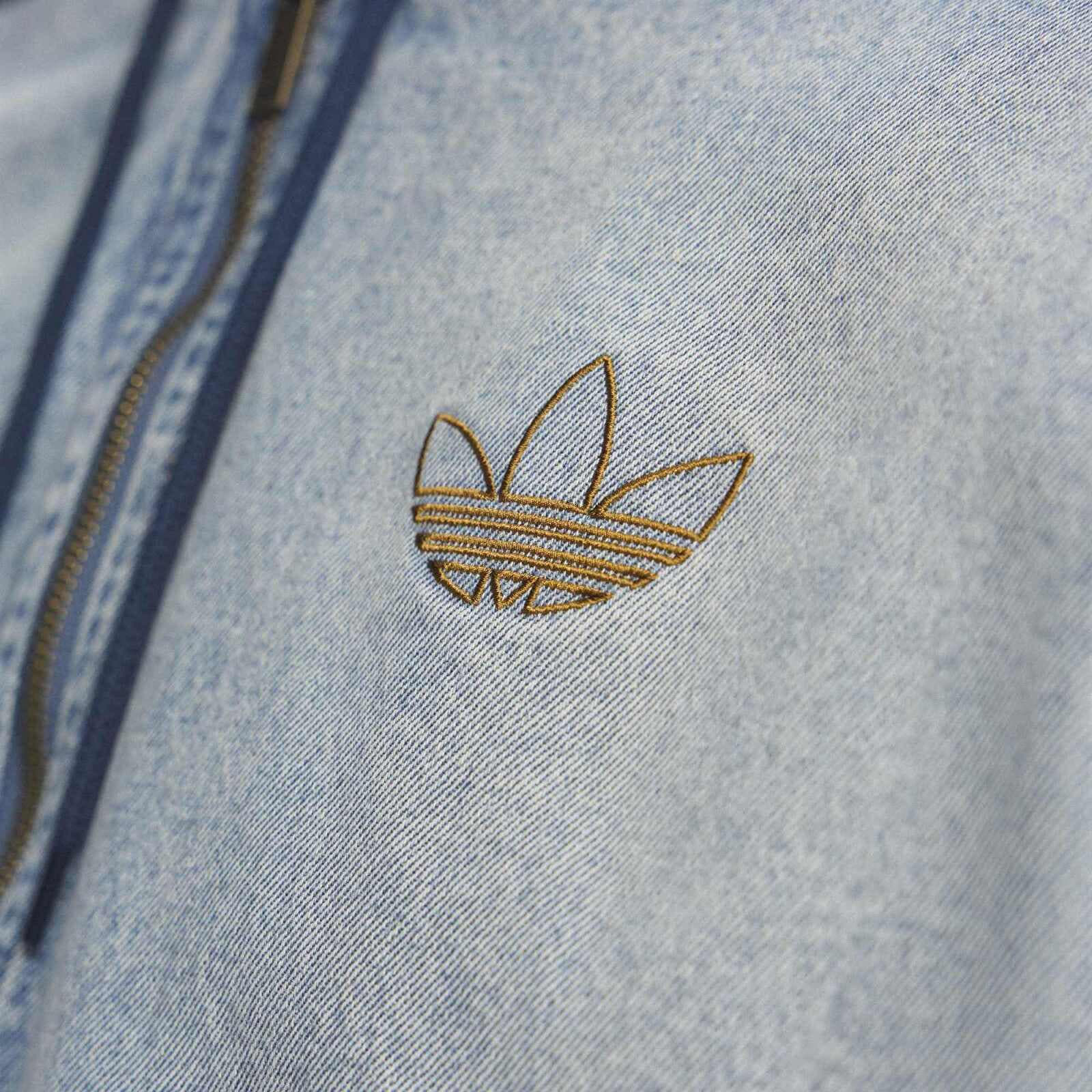 Mikiny adidas Denim Padded Jacket Indigo Denim