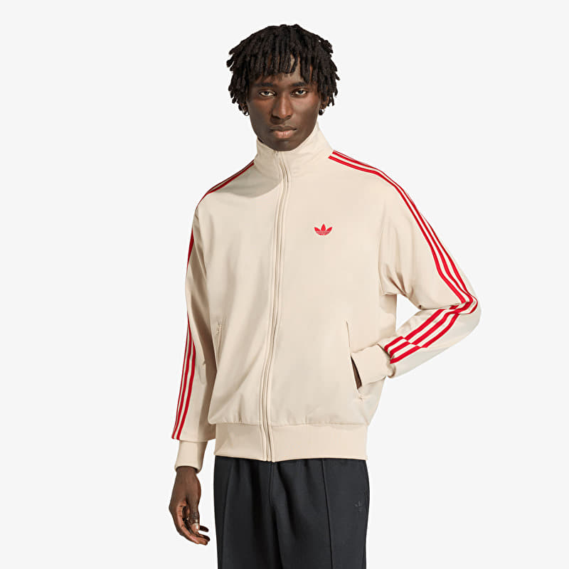 Sweatshirt adidas Firebird Track Top Crystal Linen/ Better Scarlet