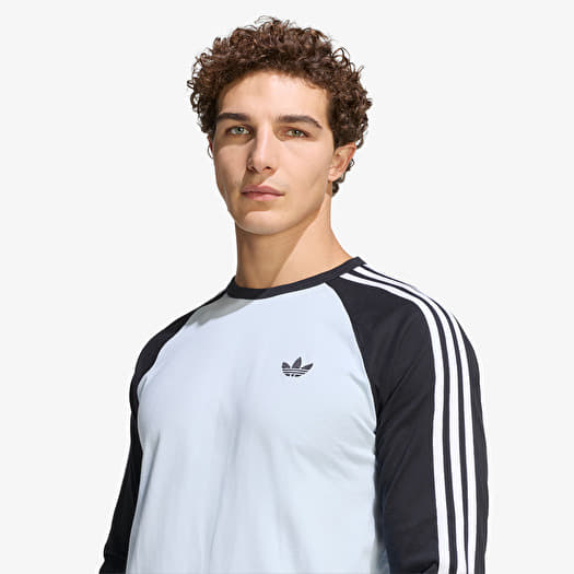 adidas 3-Stripes Long-Sleeve Top Long-Sleeve Top Crystal Sky
