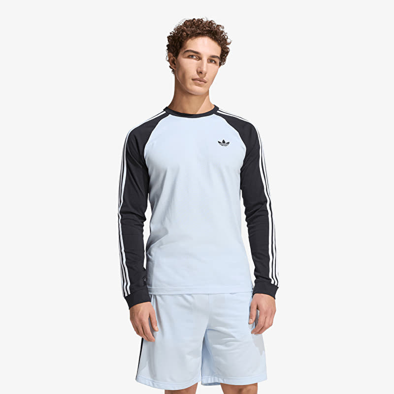 adidas 3-Stripes Long-Sleeve Top Long-Sleeve Top Crystal Sky