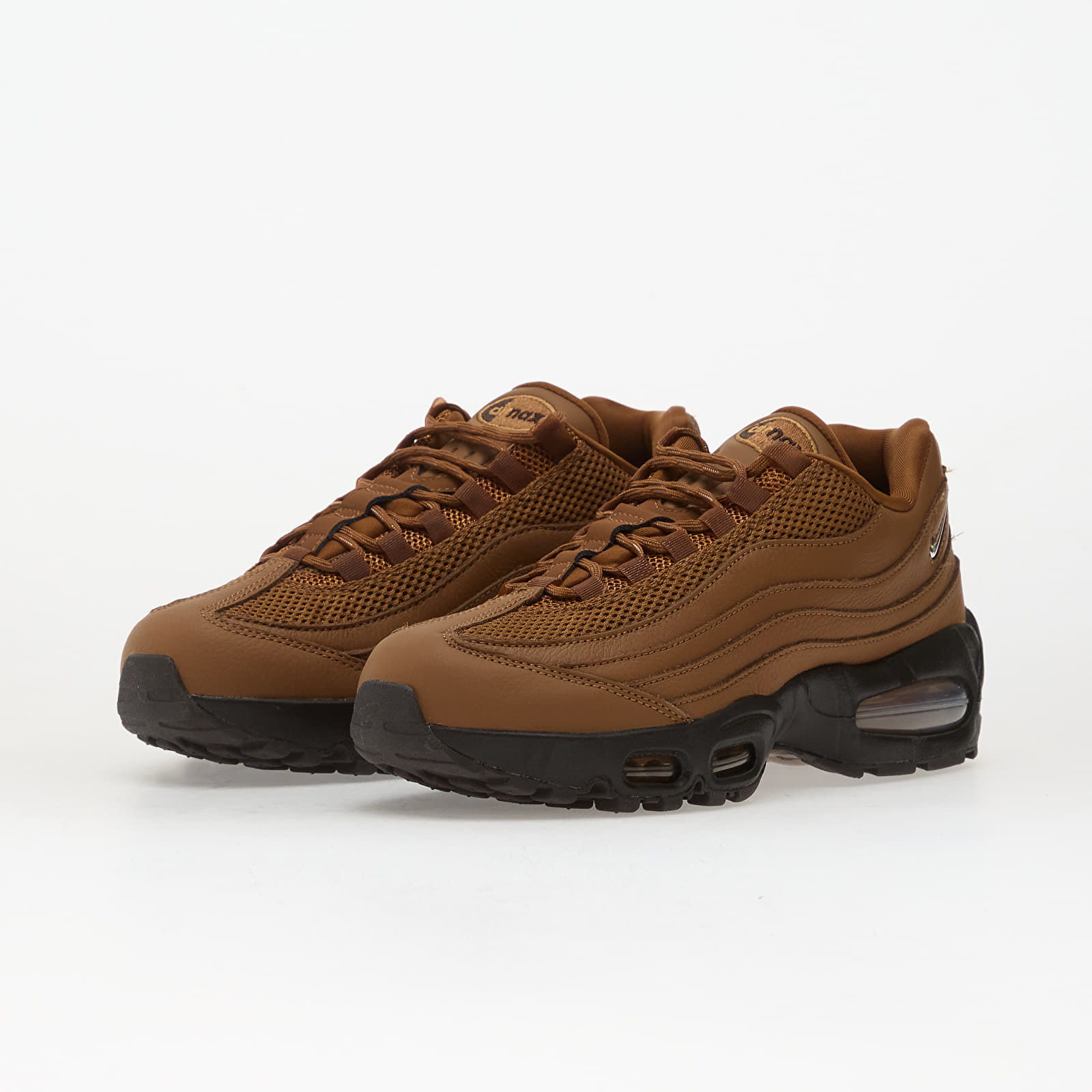 Women's shoes Nike Air Max 95 Big Bubble Lt British Tan/ Flax-Velvet Brown