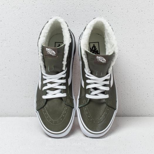 Zapatillas Hombre Vans Sk8-Hi Reissue (Leather/ Fleece) Olive