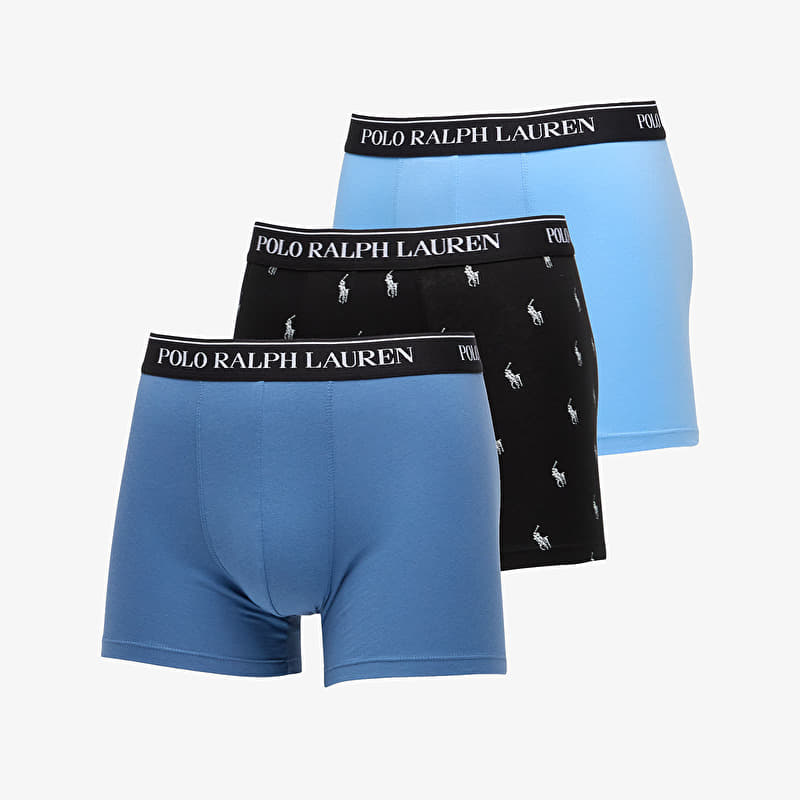 Caleçons Ralph Lauren Boxer Brief 3-Pack Blue/ Black