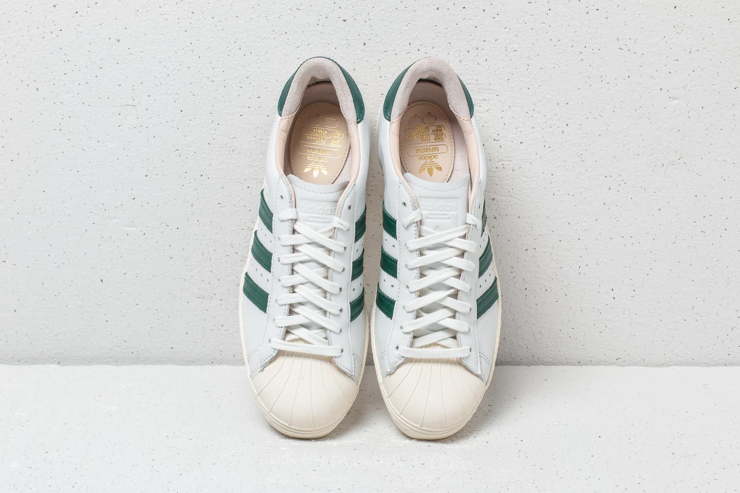 Adidas superstar 80s white 2025 green