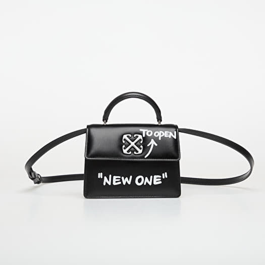 Handbag Off-White Jitney Baby Quote Black