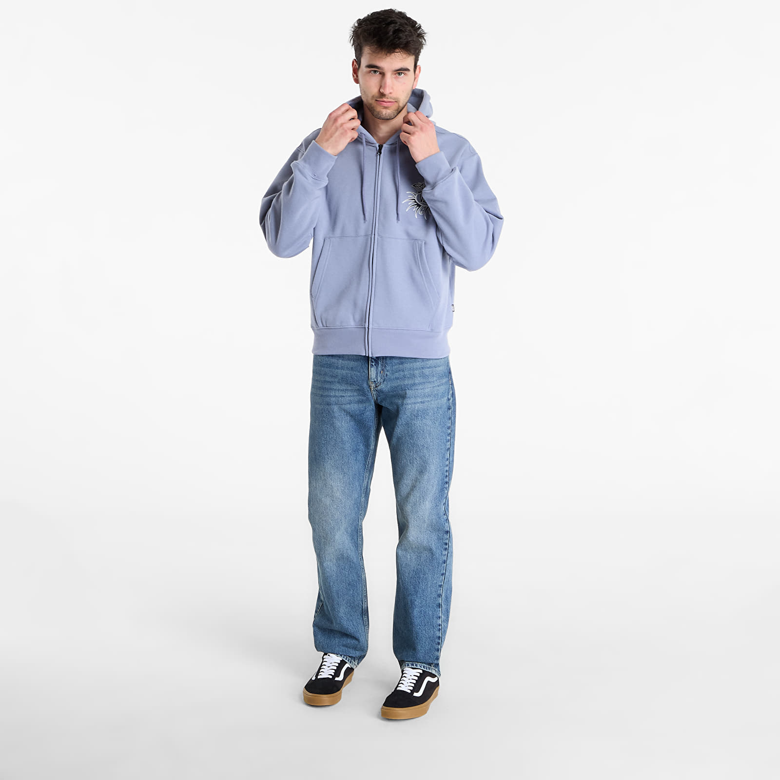 Hettegensere for menn Vans Torched Full Zip Glacial Slate