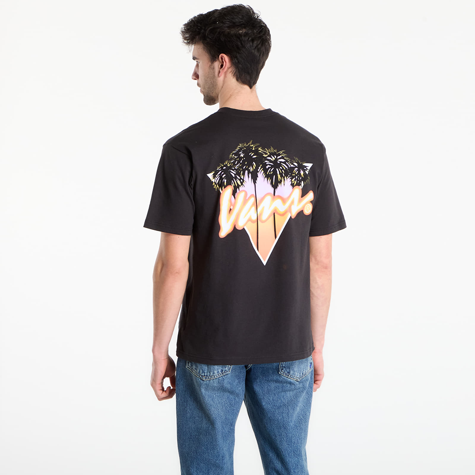 Männer T-Shirts Vans Palm Drive SS Tee Black