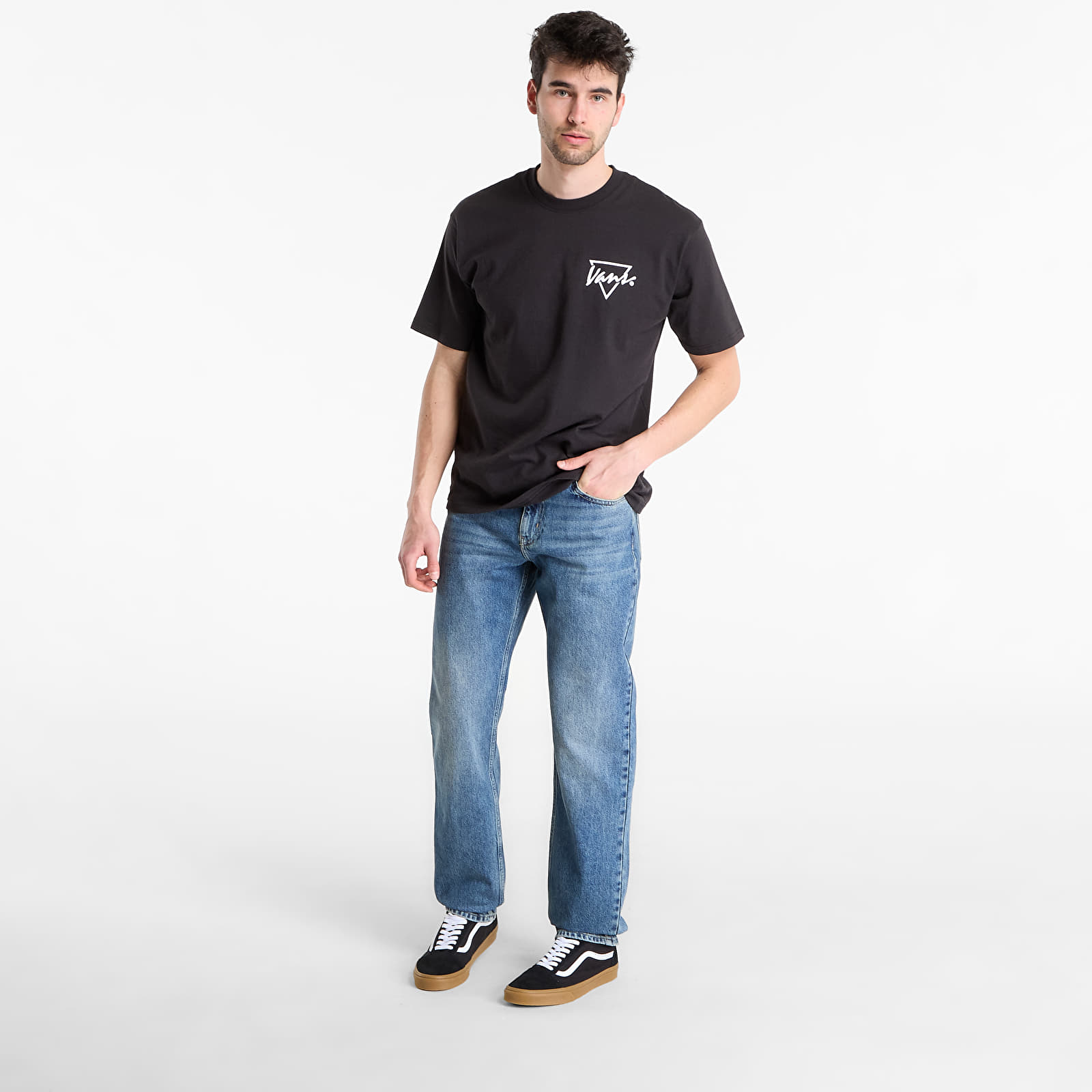 Männer T-Shirts Vans Palm Drive SS Tee Black