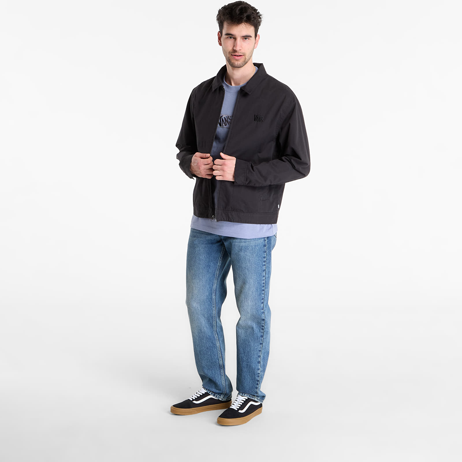 Giacche da uomo Vans Pomona Station Jacket Black