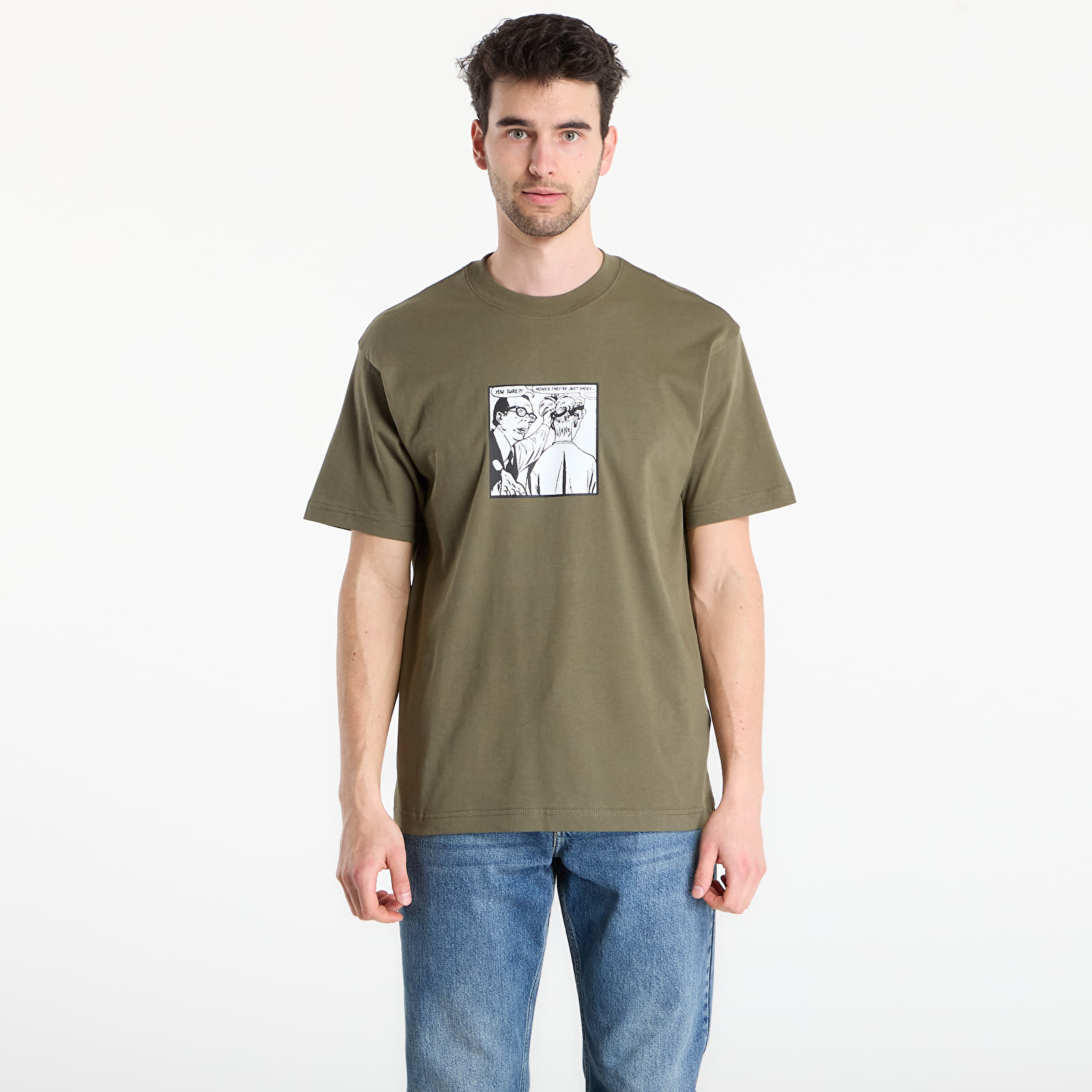 T-shirty męskie Vans They Are Just Shoes Loose T-shirt Khaki