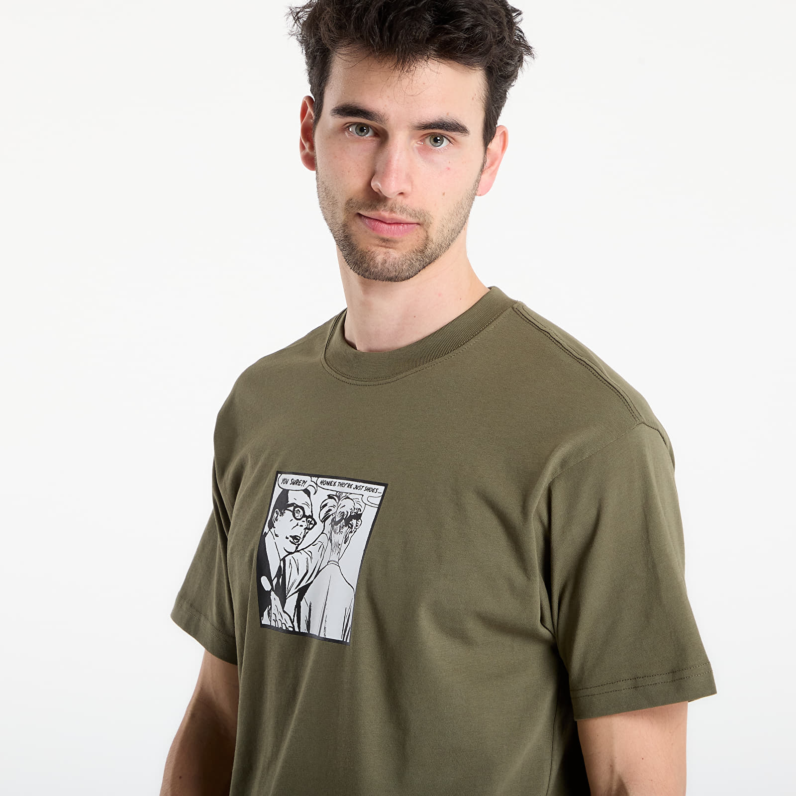 T-shirty męskie Vans They Are Just Shoes Loose T-shirt Khaki