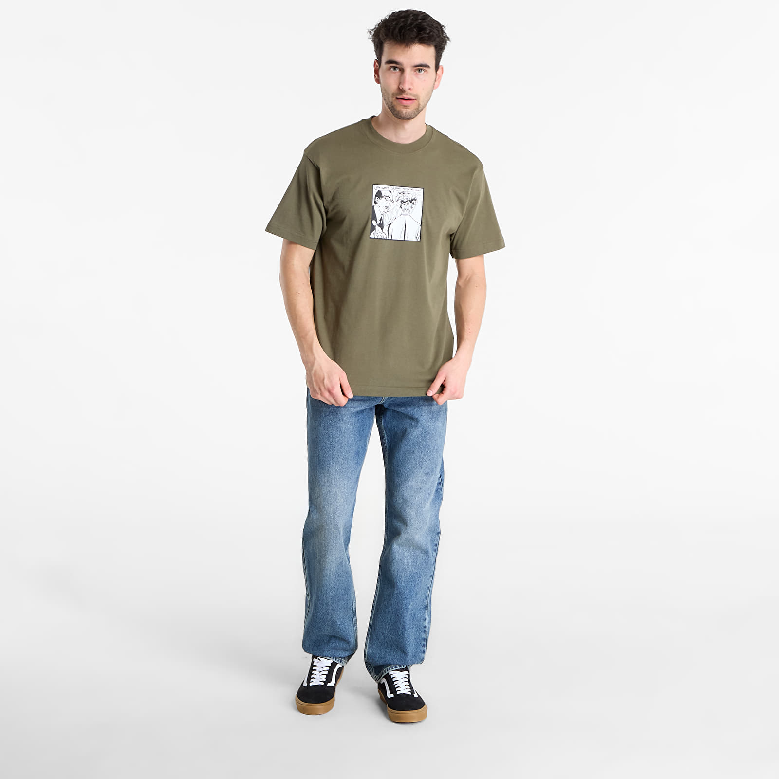 T-shirty męskie Vans They Are Just Shoes Loose T-shirt Khaki