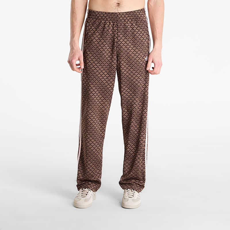 adidas Firebird Loose Monogram Track Tracksuit Bottoms Aurora Coffee/ Earth Strata/ Sandy Pink