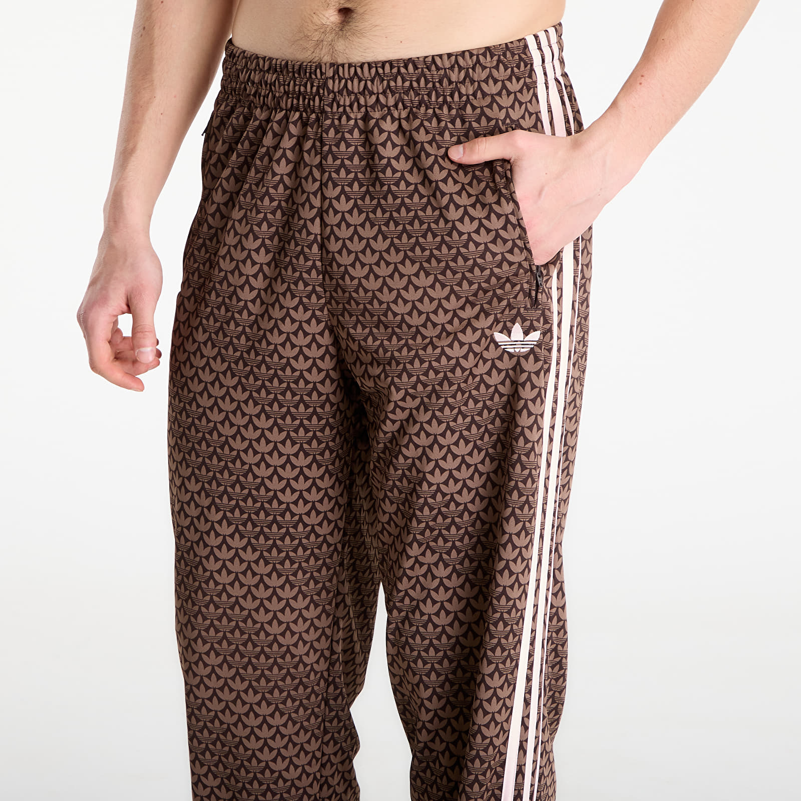 Jogginghosen für Männer adidas Firebird Track Pants Aurora Coffee / Earth Strata / Sandy Pink